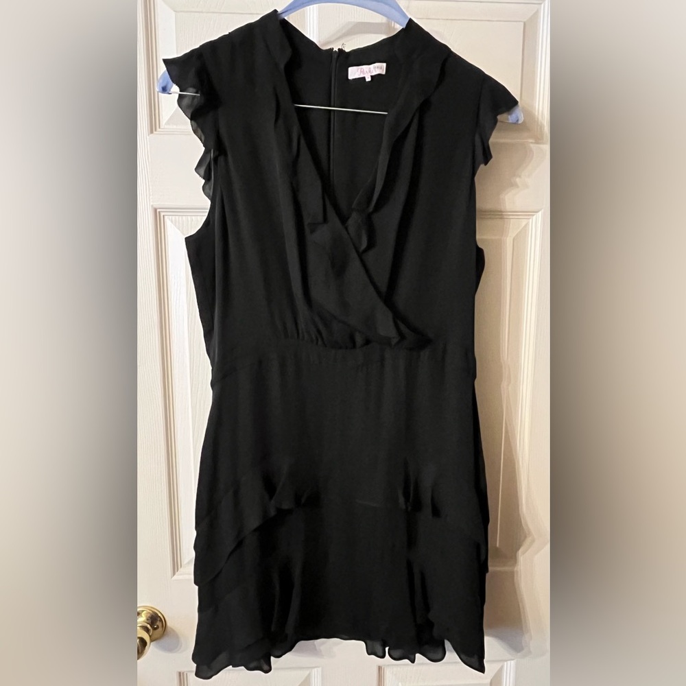 Parker Black Ruffled Dress